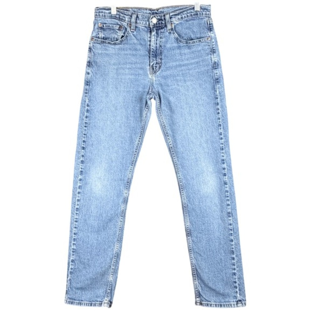 Levi's 505 Regular Fit Men's W32 L30 Light Wash Blue Straight Leg Denim Jeans